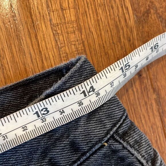 AGolde tapered leg high rise black jeans size 29 - Picture 6 of 13